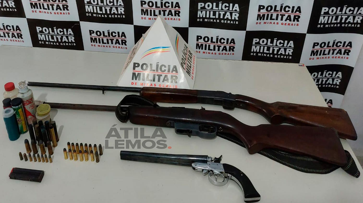 Polícia Militar Localiza Armas E Munições Em Mandado De Busca E Apreensão Br 4114